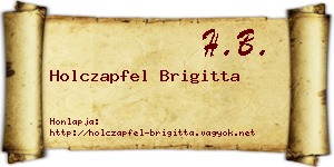 Holczapfel Brigitta névjegykártya