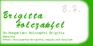 brigitta holczapfel business card